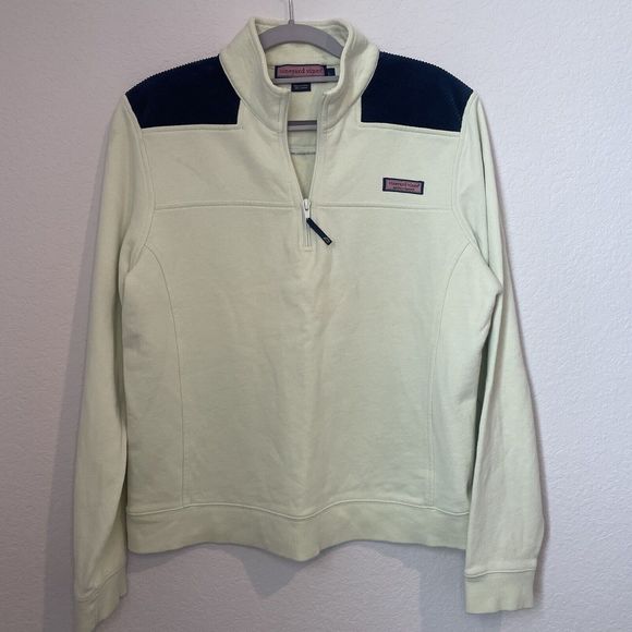 Vineyard Vines Dresses & Skirts - Vineyard Vines Sweater Women’s Large Pullover Seafoam Green Quarter Zip